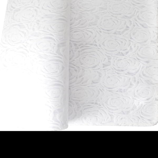 PAPEL COREANO PELLON DECORADO FLOR BLANCO PASCUA E.10